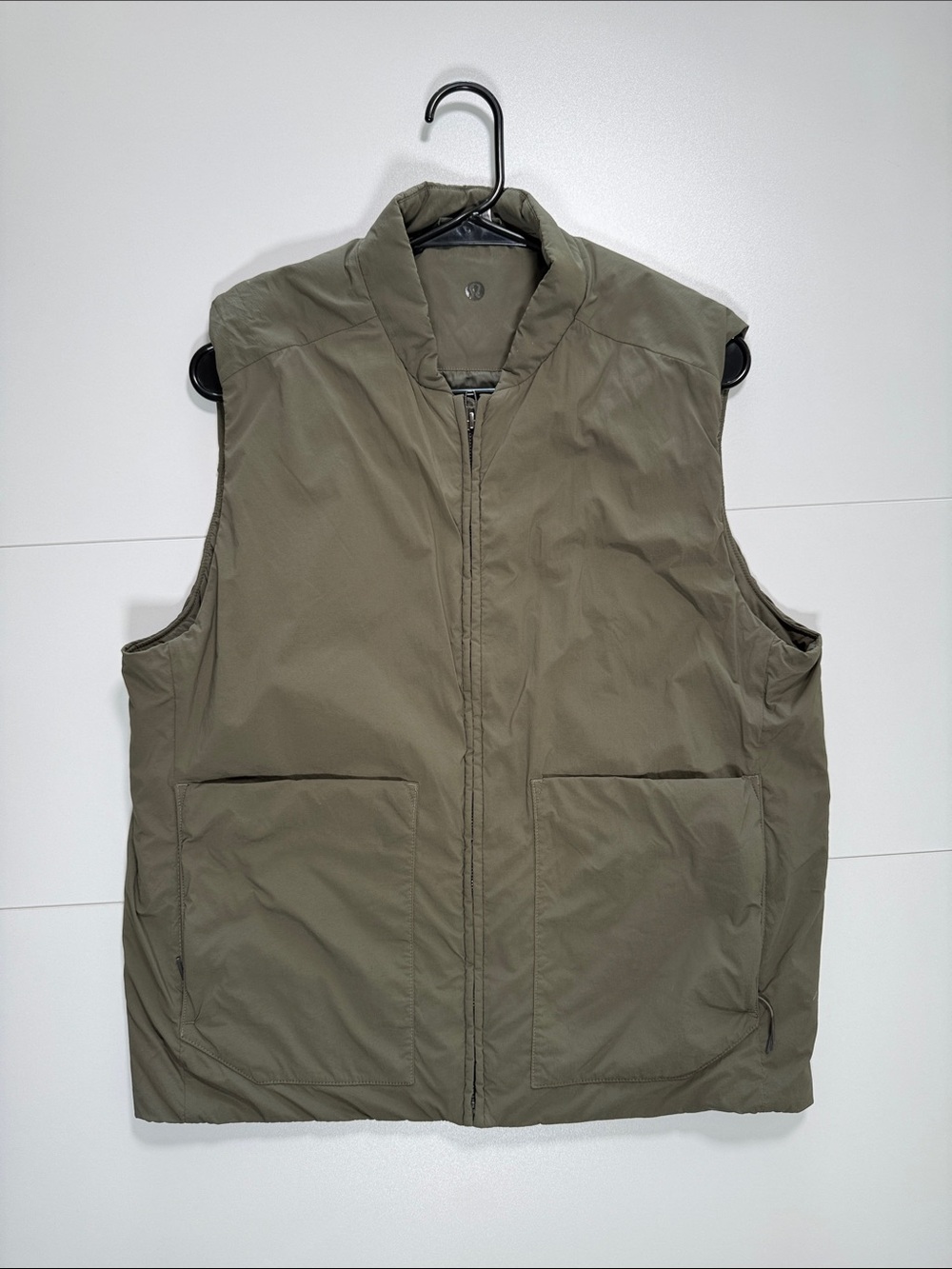 Men's Olive Green Quilted Vest Jacket